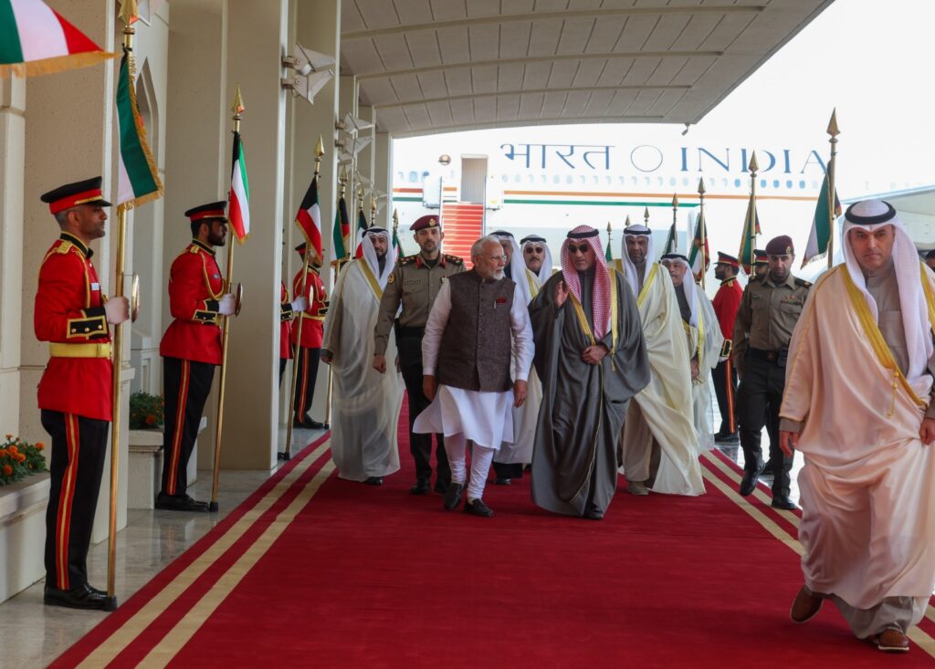 PM Modi Landed in Kuwait,This is the first visit by an Indian PM in 43 years, undoubtedly strengthen the India-Kuwait friendship across various sectors