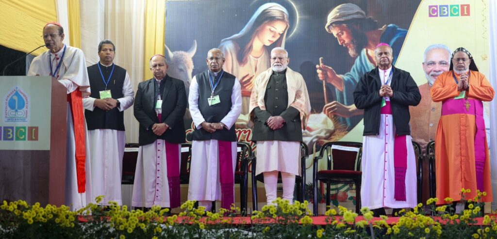 PM Modi Attended the Christmas celebrations hosted by the Catholic Bishops Conference of India