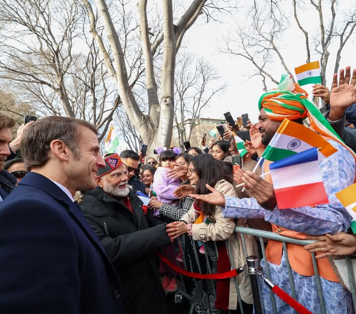 PM Modi with Indian community is very enthusiastic about a new consulate in Marseille, Paris