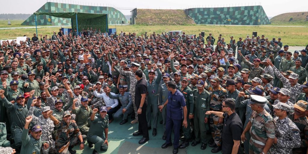 PM Modi went to AFS Adampur and met brave air warriors and soldiers. It was a very special experience to be with those who epitomise courage, determination and fearlessness.