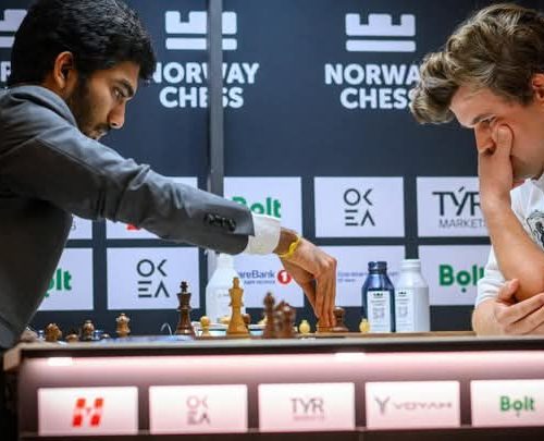 Bharat’s 19 year-old Gukesh exceptional victory over the best in the world—34 year-old Magnus Carlsen for the first time in Norway Chess 2025