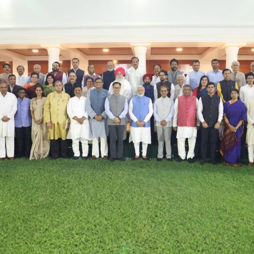 PM Modi Met members of the various delegations who represented India in different countries and elaborated on India’s commitment to peace and the need to eradicate the menace of terrorism