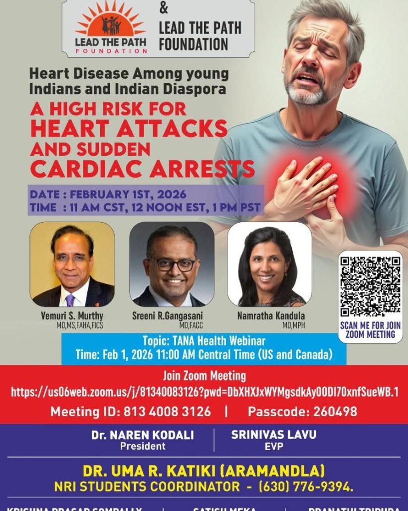 Zoom session by TANA and Lead the Path Foundation