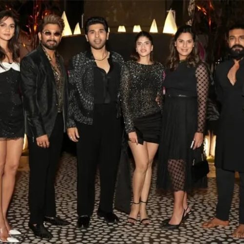 అల్లు శిరీష్-నయనికల వివాహ పెళ్లి సందడి..అల్లు అర్జున్ గ్రాండ్ పార్టీ , హాజరైన సినీ సెలబ్రిటీస్