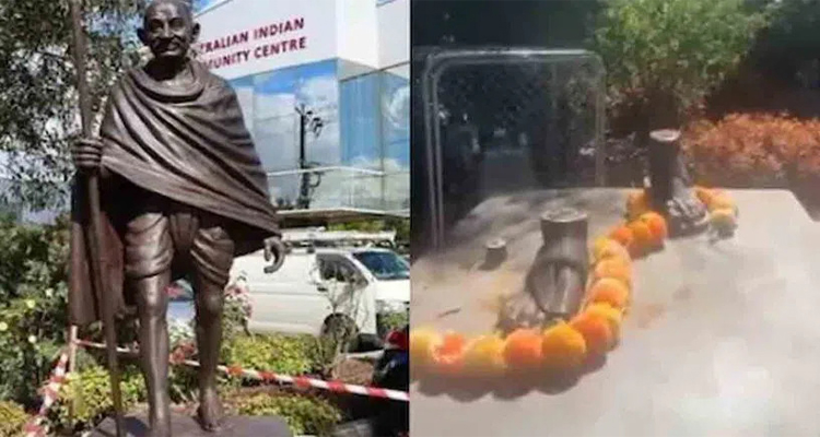 ఆస్ట్రేలియాలో మహాత్మా గాంధీ విగ్రహం ధ్వంసం