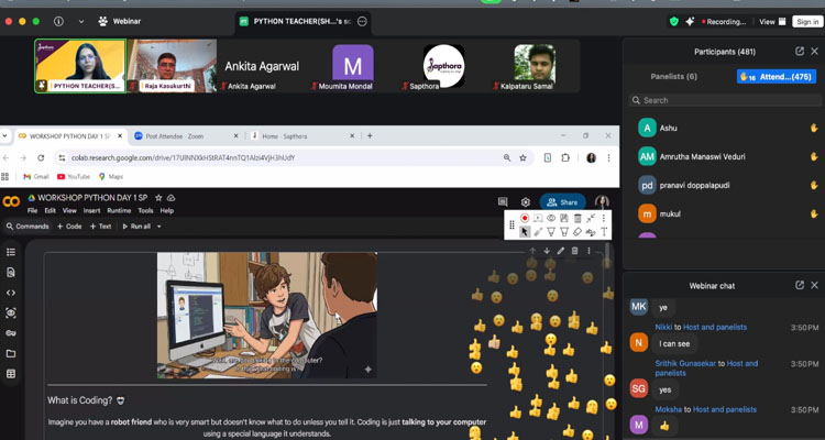 యువత కోసం TANA ఆధ్వర్యంలో “AI-Powered Python” వర్క్‌షాప్ విజయవంతంగా ప్రారంభం