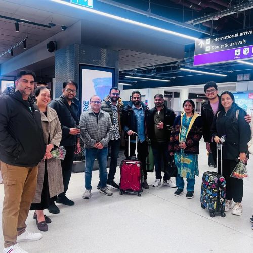 Music Director Koti and Team reached Edinburgh for Telugu Association of Scotland (TAS) Uagdi Sambaralu