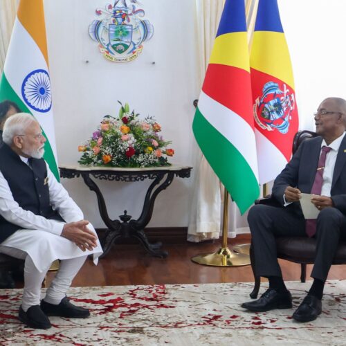 Prime Minister Modi held wide-ranging talks with President, Dr. Patrick Herminie. The leaders reviewed the India-Seychelles partnership
