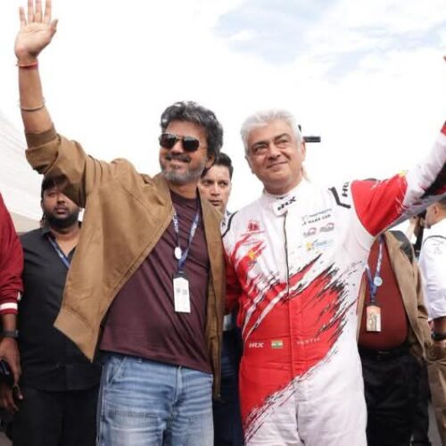 తమిళ సినీ అభిమానులకు సర్‌ప్రైజ్‌ .. లండన్ లోని సిల్వర్‌స్టోన్‌ సర్క్యూట్‌లో తమిళనాడు సిఎం విజయ్‌, యాక్టర్అజిత్‌ కుమార్‌ కలయిక