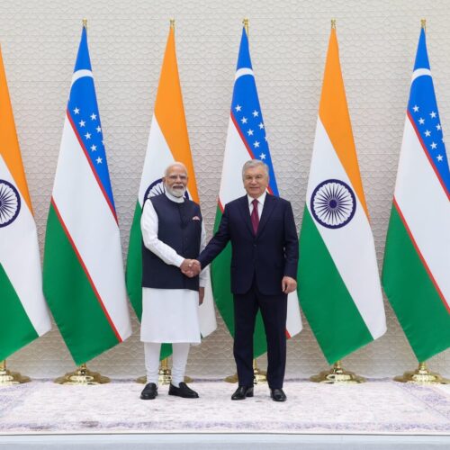 Prime Minister Narendra Modi had a fruitful meeting with Uzbekistan President Shavkat Mirziyoyev in Tashkent.