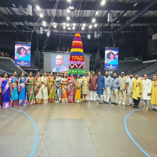Telangana Peoples Association of Dallas (TPAD – Bathukamma & Dasara festivities on October, 17th,at Comerica center, Frisco, Texas attended by over 8000 people.